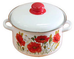 ЭМ_Кастрюля 4,0 л цил. ДЕКОЛЬ ОБОД н/о, арт. 3MD201М, 3MD201P