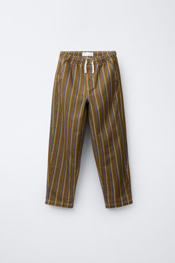 PRINTED STRIPED TROUSERS