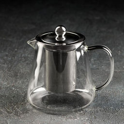 Чайник стеклянный заварочный с металлическим ситом «Эгла», 550 мл