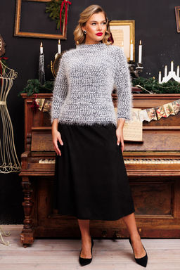 Костюм Мода Юрс 2718-1 серый+черный