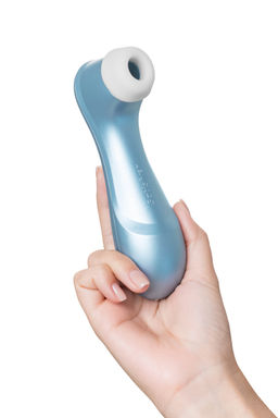 Вакуум-волновой бесконтактный стимулятор клитора Satisfyer PRO 2, силикон, голубой, 15 см.