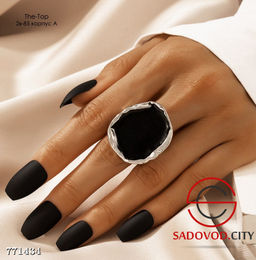 Кольцо большое под серебро