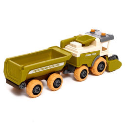 Конструктор винтовой Комбайн с прицепом, с отвёрткой - Simaland фото 4