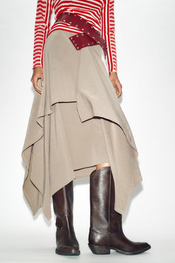 DISTRESSED LEATHER BOOTS - Zara фото 10