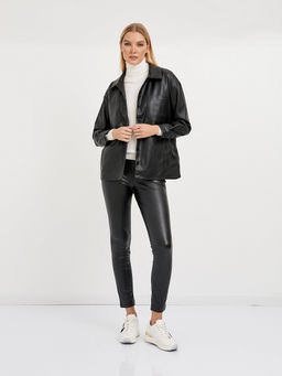 пиджак женский черный на пуговицах и с карманами - Glenfield фото 2