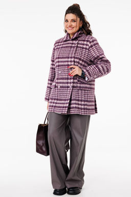 Пальто ANELLI 1525 цвет дымчатой орхидеи  фото 4