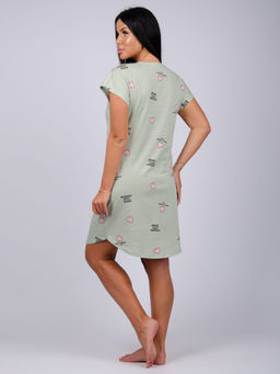 Туника "Душечка" оливка, трикотаж