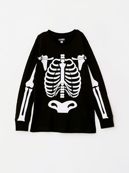 Bisiklet Yaka Bask?l? Uzun Kollu Erkek ?ocuk Pijama Tak?m? - Waikiki фото 2