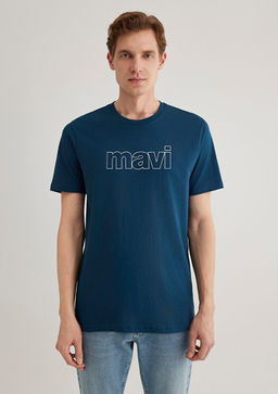 Mavi Logo Bask?l? Mavi Tisort  фото 3