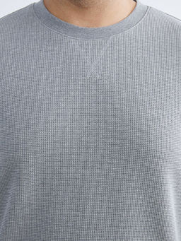 Bisiklet Yaka Erkek Sweatshirt