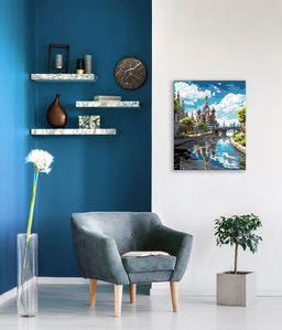 ФРЕЯ PNB/PL-285 Набор для раскрашивания по номерам 50 х 40 см Вид на собор