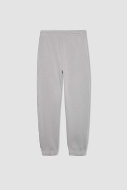 Толстые базовые спортивные штаны для джоггеров без принта с эластичным поясом, шнуровкой и карманом - Defacto фото 9