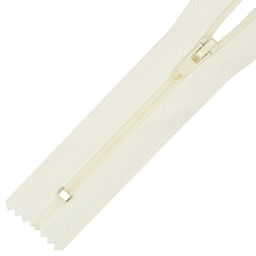 Молния Mzip брючная №4 замок автомат, 20см н/р цв.F102 молочный уп.10шт