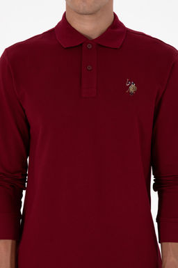 Erkek Regular Fit Polo Yaka Bordo Basic Sweatshirt Sepette S_rpriz _ndirim - U.s. polo assn фото 6