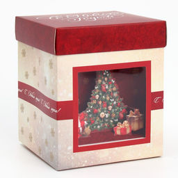 Коробка складная с 3D эффектом С Новым годом, ёлочка, 11 х 11 х 13 см - Дарите счастье фото 6