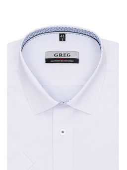 Сорочка мужская короткий рукав GREG 100/109/WH/10p  фото 2