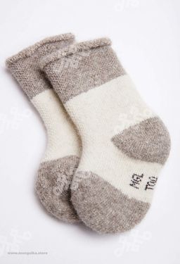 Носки детские из 100% монгольской шерсти (арт. 02159) - Тод оймс ххк фото 3