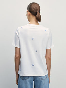 Футболка с вышивкой / Zarina  фото 4