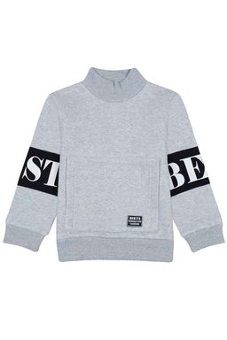 BK1515Т.С3 Толстовка для мальчика утепленная - Almond фото 2