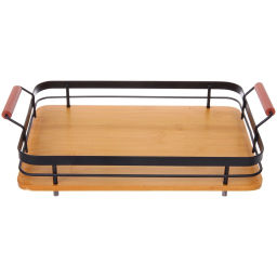 Поднос для завтрака "SHEF" 34,5*24,5*10см с ручками