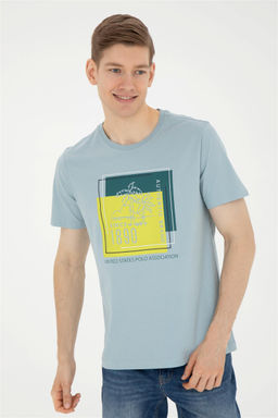 Мужская футболка водно-зеленого цвета - U.s. polo assn фото 3