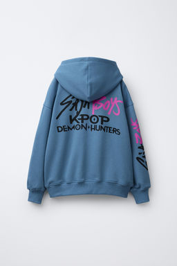 KPOP DEMON HUNTERS NETFLIX  PRINT HOODIE - Zara фото 2