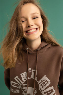 Толстовка с капюшоном Cool Tupac Oversize - Defacto фото 3