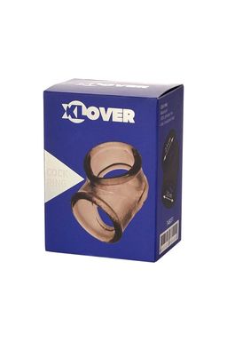 Эрекционное кольцо на пенис TOYFA XLover, Термопластичный эластомер (TPE), черный, 3,5 см  фото 7
