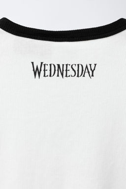 WEDNESDAY RIBBED T-SHIRT - Zara фото 4