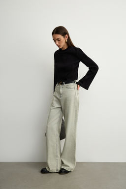 Лонгслив фактурный в рубчик с декоративными полосками - Mollis фото 2