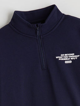 Dik Yaka Erkek ?ocuk Sweatshirt