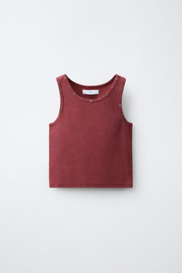 CAMISETA TACHAS Y ESTRELAS / Granate - Zara фото 3