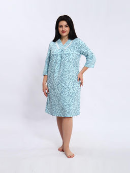 Ночная сорочка женская, цвет голубой