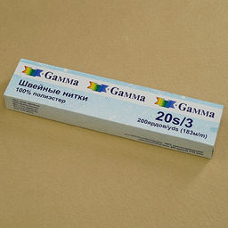 Нитки Gamma 20s/3 100% полиэстер 200 я 183 м 10 шт. Micron