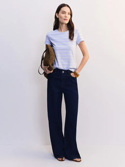 Футболка прилегающего силуэта в полоску ZR2605013409-252 / Zarina