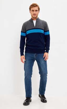 Джемпер F321-15245 d.blue-grey - Fine joyce фото 4