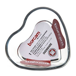 "Боркам (Borcam)" Форма для кекса стеклянная жаропрочная 0,27л, 11х5см, форма "сердечко", Pasabahce (Турция)