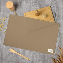 Полотенце Этель ECO, цв. оливковый, 40х68/+-2 см, 70% хл, 30% лён, 190 г/м2