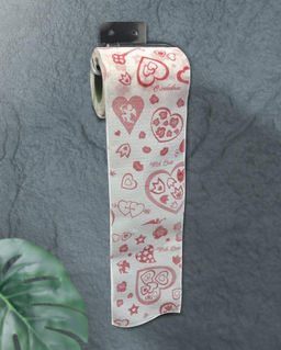 Сувенирная туалетная бумага Сердечки, двухслойная, 25 м (10х9,5 см)