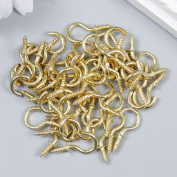 Цена за 50 шт. Винт-крючок для крепления картин, фоторамок 1,1х2,5 см