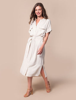 Платье-рубашка из премиальной вискозы