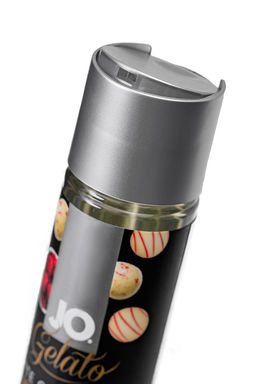 Съедобный лубрикант JO Gelato White Chocolate Raspberry Truffle, белый шоколад и малина, 120 мл