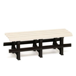 Лавочка садовая «Альтернатива», 120×40×42 см, пластик, МИКС