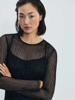 Платье миди с люрексом / Zarina