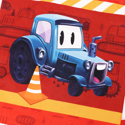 Сумка детская «Синий трактор», 35×30 см, красная