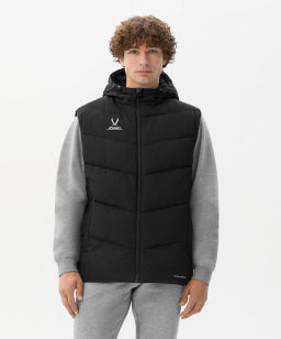 Жилет утепленный c капюшоном JOGEL ESSENTIAL PerFormPROOF Padded Hooded Vest, черный  фото 6