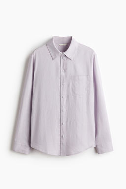 Camisa en mezcla de lino