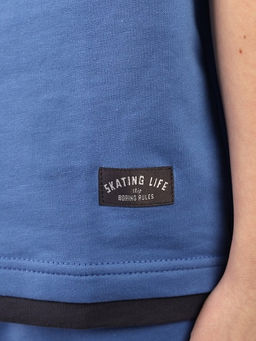 CRB wear / CSJB 90306-42K Комплект для мальчика (футболка, шорты),синий/Ex.Cherubino  фото 4