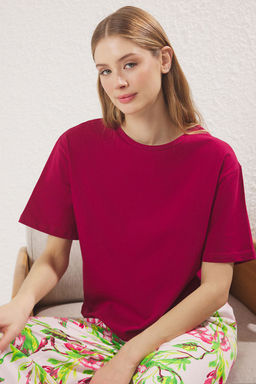 Trendyolmilla Lacivert Cicekli Kapri Orme Pijama Tak?m? THMSS24PT00216  фото 15