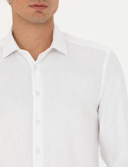 Рубашка Pierre Cardin Slim Fit белая